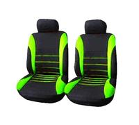 Ggwqoops Auto Parts Car Seat Cover Polyester Fabric 2/4/9 Piece Set Four Season Universal Front/Rear Car Seat Cushion Car Seat Covers(2 seat green)