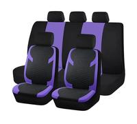 Ggwqoops Blue Universal Seat Car Cover Black Diamond Fabric Lattice Car Accessories Interior Fit Most Car SUV Van Seat Protector Car Seat Covers(Purple)