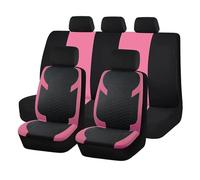 Ggwqoops Blue Universal Seat Car Cover Black Diamond Fabric Lattice Car Accessories Interior Fit Most Car SUV Van Seat Protector Car Seat Covers(Pink)