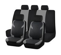 Ggwqoops Blue Universal Seat Car Cover Black Diamond Fabric Lattice Car Accessories Interior Fit Most Car SUV Van Seat Protector Car Seat Covers(Gray)