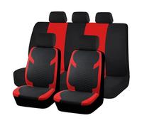 Ggwqoops Blue Universal Seat Car Cover Black Diamond Fabric Lattice Car Accessories Interior Fit Most Car SUV Van Seat Protector Car Seat Covers(Red)