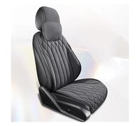 Ggwqoops Breathable Car Seat Cover Soft Suede Driver's Seat Anti-slip Protective Cushion Four Seasons Interior Seat Support Car Seat Covers(C-Gray)