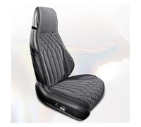 Ggwqoops Breathable Car Seat Cover Soft Suede Driver's Seat Anti-slip Protective Cushion Four Seasons Interior Seat Support Car Seat Covers(B-Gray)