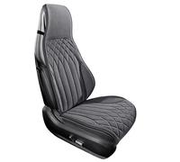 Ggwqoops Breathable Car Seat Cover Soft Suede Driver's Seat Anti-slip Protective Cushion Four Seasons Interior Seat Support Car Seat Covers(B-Single Gray)