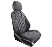 Ggwqoops Breathable Car Seat Cover Soft Suede Driver's Seat Anti-slip Protective Cushion Four Seasons Interior Seat Support Car Seat Covers(A-Single Gray)