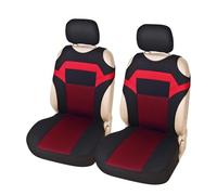 Ggwqoops Breathable Front Double Seat Cover Comfort Vest Seat Cover Car Interior Car Seat Covers(RED2)