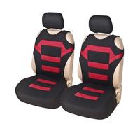 Ggwqoops Breathable Front Double Seat Cover Comfort Vest Seat Cover Car Interior Car Seat Covers(RED1)