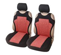 Ggwqoops Breathable Front Double Seat Cover Comfort Vest Seat Cover Car Interior Car Seat Covers(RED)