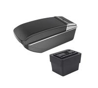 Ggwqoops Car Armrests For Skoda For Octavia For Mk3 For A7 2014-2017 Special Car Armrest Modification Double-layer Storage Box Auto Accessories Armrest Box(B3 Black white NOUSB)
