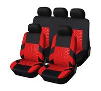 Ggwqoops Car Seat Covers Full Set Car Seat Protector Auto Polyester Fabric Universal Fits Most Cars Car Seat Covers(2mm no zippers)