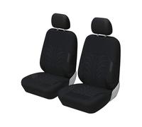 Ggwqoops Car Seat Covers Full Set Front Split Rear Bench For Universal Cloth SUV Sedan Van Automotive Interior Covers Car Seat Covers(BLACK-4PCS)