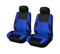 Ggwqoops Car Seat Covers Full Set Universal Fit Most Cars Covers With Tire Track Detail Styling Car Seat Covers(Blue 2 pieces)