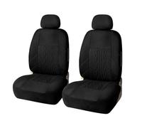 Ggwqoops Car Seat Covers Set Polyester Universal Fit Most Cars Truck SUV Van Protector Black Front Pair Car Seat Covers