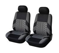 Ggwqoops Car Seat Covers Set Universal Fit Most Cars Covers With Tire Track Detail Styling Car Seat Protector Car Seat Covers(Gray 2 pieces)