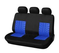 Ggwqoops Car Seat Covers Set Universal Fit Most Cars Covers With Tire Track Detail Styling Car Seat Protector Car Seat Covers(Blue back part)