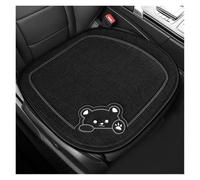 Ggwqoops Car Seat Cushion Linen Cartoon Bear Women's Cute Anti-slip Breathable Car Seat Protect Cushion Cover Universal Car Seat Covers(A1)