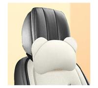 Ggwqoops Car Seat Cushion Linen Cartoon Bear Women's Cute Anti-slip Breathable Car Seat Protect Cushion Cover Universal Car Seat Covers(B Headrest)