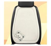 Ggwqoops Car Seat Cushion Linen Cartoon Bear Women's Cute Anti-slip Breathable Car Seat Protect Cushion Cover Universal Car Seat Covers(B2)