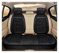 Ggwqoops Car Seat Cushion Protector Four Seasons Universal Cushion Front Shape Interior Accessories Seat Cover Car Seat Covers(Black 3 Pcs)