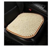 Ggwqoops Car Seat Cushion Summer Cool Cushion Single Piece Of Wood Beads Summer Breathable Cushion Ventilation Cold Four Seasons Availabl Car Seat Covers(Beige 1 Pcs)
