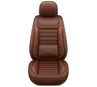 Ggwqoops Elegant Universal Faux Leather Car Seat Cove Easy-Clean Comfort Design Fits Major Models - Enhance Your Car's Car Seat Covers(Coffee)