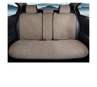 Ggwqoops Flax Car Seat Cover Breathable Sweatproof Linen Car Seat Cushion With Backrest Pad 4-Season Universal For Vehicles Car Seat Covers(1PC Rear Coffee)