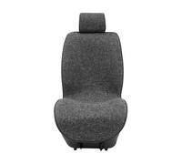 Ggwqoops Flax Car Seat Cover Breathable Sweatproof Linen Car Seat Cushion With Backrest Pad 4-Season Universal For Vehicles Car Seat Covers(1PC Front Gray)