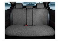 Ggwqoops Flax Car Seat Cover Breathable Sweatproof Linen Car Seat Cushion With Backrest Pad 4-Season Universal For Vehicles Car Seat Covers(1PC Rear Gray)