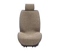 Ggwqoops Flax Car Seat Cover Breathable Sweatproof Linen Car Seat Cushion With Backrest Pad 4-Season Universal For Vehicles Car Seat Covers(1PC Front Coffee)