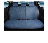 Ggwqoops Flax Car Seat Cover Breathable Sweatproof Linen Car Seat Cushion With Backrest Pad 4-Season Universal For Vehicles Car Seat Covers(1PC Rear Blue)