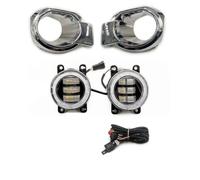 Ggwqoops Fog Light For Ranger 2012-2014 Car LED Fog Light Halogen FogLamp Bulb Assembly H11 12V With Wiring Kit Front Fog Lights(Angel Eye LED set)