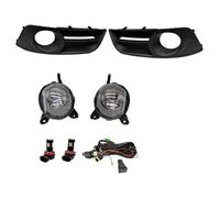 Ggwqoops Fog Light For Toyota For Corolla 2004 2005 2006 Eu Version Car LED Fog Lights Fog Lamp Cover Harness Wiring Grille Halogen Bulb Front Fog Lights(LED set)