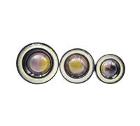 Ggwqoops Fog Light Universal Car Fog Light LED Angel Eyes Headlamp Waterproof Headlights Daytime Running DayLight Vehicle Blue Red Bulb Front Fog Lights(Purple,2.5inch (64mm))