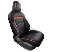 Ggwqoops For MG4 For MULAN Leather Car Seat Cover Auto Accessories Interior Full Set Automobiles Car Seat Covers(5 seats orange)