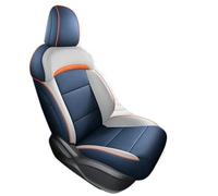 Ggwqoops For MG4 For MULAN Leather Car Seat Cover Auto Accessories Interior Full Set Automobiles Car Seat Covers(5 seats blue)