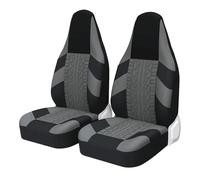 Ggwqoops For ROLLS-ROYCE TRUCKS For MERCURY For MAZDA Car Seat Covers good Bucket Universal Tire Style Sport Seat Protector Car Seat Covers(GRAY 2PCS)