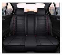 Ggwqoops For Skoda For Superb 3 For Octavia 2 For Fabia For Kodiaq For Enyaq For Yeti Car Seat Cover Universal Waterproof Leather Accessories Car Seat Covers(Rear-Black Red)