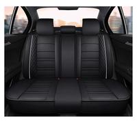 Ggwqoops For Skoda For Superb 3 For Octavia 2 For Fabia For Kodiaq For Enyaq For Yeti Car Seat Cover Universal Waterproof Leather Accessories Car Seat Covers(Rear-Black White)