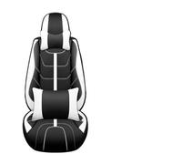 Ggwqoops For Toyota For Corolla For Camry For Rav4 For Auris For Prius For Yalis For Avensis 5 Seats Car Leather Seat Cover Car Accessories Car Seat Covers(Black white pillow)