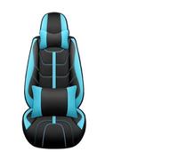 Ggwqoops For Toyota For Corolla For Camry For Rav4 For Auris For Prius For Yalis For Avensis 5 Seats Car Leather Seat Cover Car Accessories Car Seat Covers(Black blue pillow)