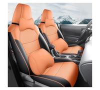 Ggwqoops For Toyota For RAV4 2020 2021 2022 2023 Leather Car Seat Covers Interior Accessories Car Seat Covers(9 PCS orange)