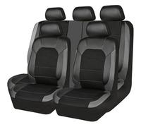 Ggwqoops For Toyota For Yaris For Cross For Nissan For Leaf For Kicks For Navara D40 For Leaf For Volvo For S60 For XC60 Universal Car Seat Cover Car Seat Covers(Black Gray)