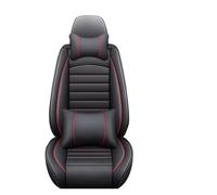 Ggwqoops For VW For POLO For Quest For Tiguan For Jetta For Golf For Lavida For Sagitar For Civic All Inclusive Car Leather Seat Cover Car Seat Covers(BlackRed Pillow)