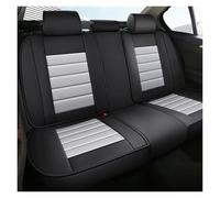 Ggwqoops Full/Single Set Car Seat Covers Front&Rear Split Bench Protector Four Season Universal Fit Most SUV Accessories Car Seat Covers(Rear gray black)