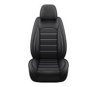 Ggwqoops Full/Single Set Car Seat Covers Front&Rear Split Bench Protector Four Season Universal Fit Most SUV Accessories Car Seat Covers(Front single black)