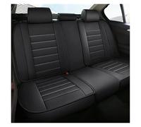 Ggwqoops Full/Single Set Car Seat Covers Front&Rear Split Bench Protector Four Season Universal Fit Most SUV Accessories Car Seat Covers(Rear black)