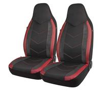 Ggwqoops good Back Bucket Universal Seat Protector Breathable Mesh Fabric Carbon Fiber Texture Seat Car Seat Cover Cushion Car Seat Covers(Red)