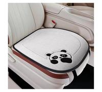 Ggwqoops Linen Cartoon Car Seat Cushion Non-slip Breathable Universal Car Seat Cover For Most Cars All Seasons Universal Car Seat Covers(White square pad)