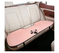 Ggwqoops Linen Cartoon Car Seat Cushion Non-slip Breathable Universal Car Seat Cover For Most Cars All Seasons Universal Car Seat Covers(Long pink pad)