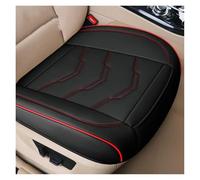 Ggwqoops Luxury Car Seat Cover PU Leather Seat Cushion Covers Universal Auto Interior Seats Protection Pad Mat Four Seasons Car Seat Covers(1pc front black red)